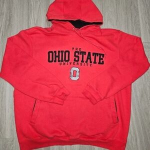 Vintage Y2K Foot Locker Ohio State University Hoodie Men's L Red Oversized